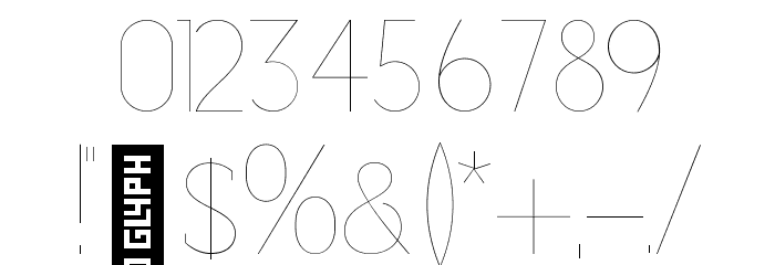 Adelaide-Line Font OTHER CHARS