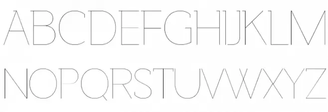 Adelaide-Line Schriftart Groß