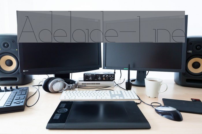 Adelaide-Line Font examples