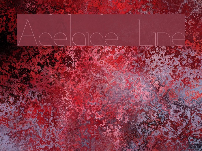 Adelaide-Line Font examples
