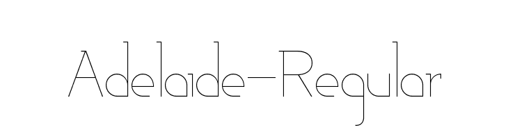 Adelaide-Regular Шрифта