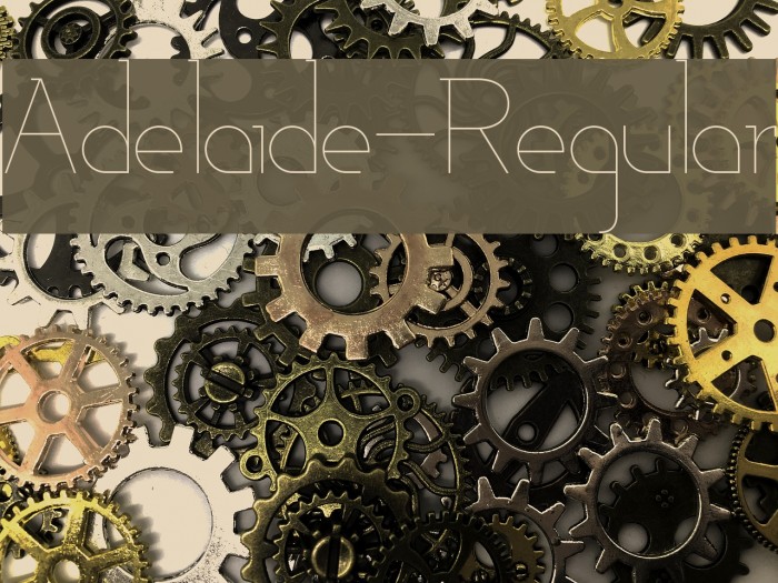 Adelaide-Regular Font examples