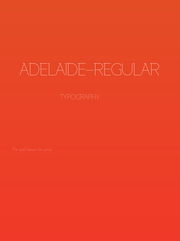 Adelaide-Regular Poster