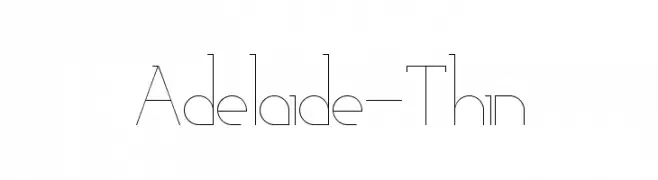 Adelaide-Thin  नि: शुल्क फ़ॉन्ट्स डाउनलोड