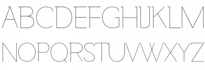 Adelaide-Thin Schriftart Groß