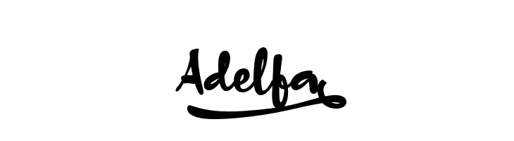 Adelfa_  font caratteri gratis