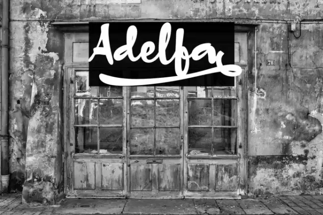 Adelfa_ Font examples