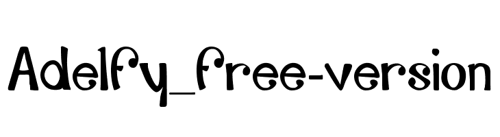 Adelfy_free-version  Скачать бесплатные шрифты