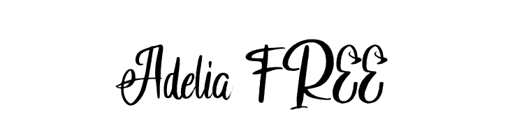 Adelia FREE  font caratteri gratis
