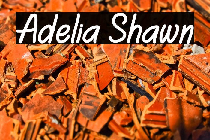Adelia Shawn Font examples