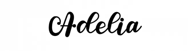 Adelia  フリーフォントのダウンロード