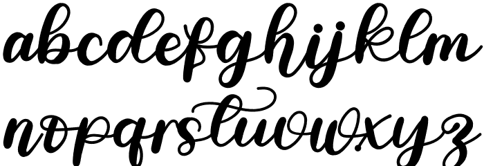 Adelia Font LOWERCASE
