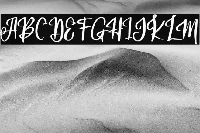 AdeliaFREE Font examples