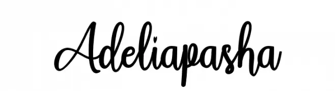 Adeliapasha  フリーフォントのダウンロード