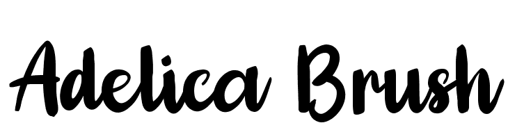 Adelica Brush  フリーフォントのダウンロード