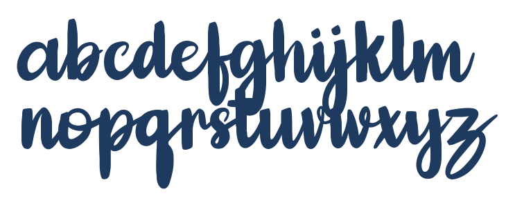 Adelica Brush Lowercase