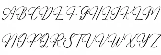 Adelifany Belindara DEMO VERSIO フォント 大文字