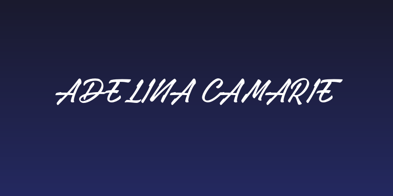 Adelina Camarie Social Header