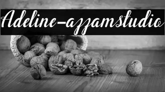 Adeline-azzamstudio Fonte examples