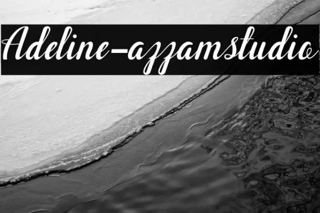 Adeline-azzamstudio Fonte examples