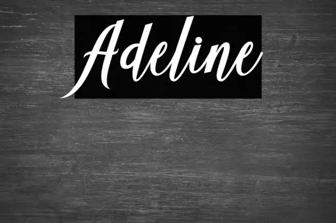 Adeline Font examples