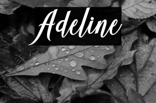 Adeline Font examples
