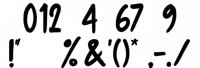 Adelines Font OTHER CHARS