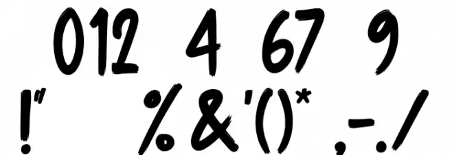 Adelines Font OTHER CHARS