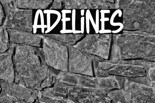 Adelines Font examples