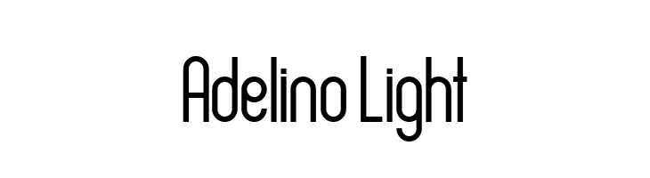Adelino Light  免费字体下载