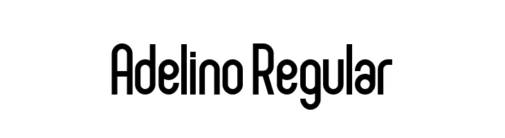 Adelino Regular  font caratteri gratis