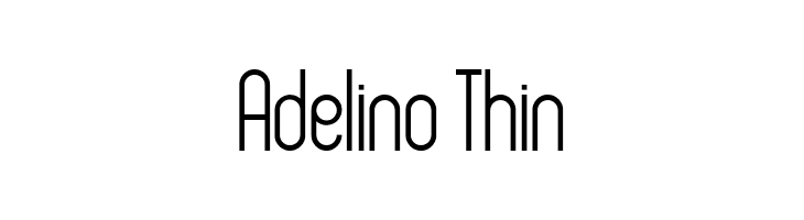 Adelino Thin  les polices de caractères gratuit tlcharger