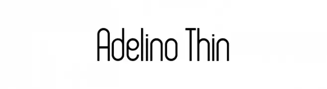 Adelino Thin  font caratteri gratis