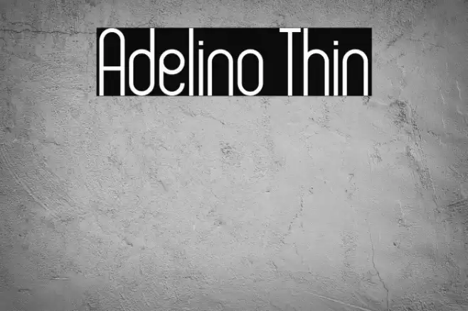 Adelino Thin Font examples