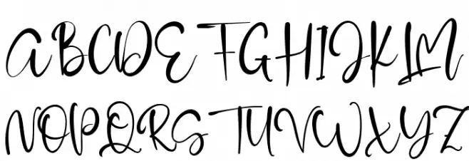 Adelle Script Schriftart Groß
