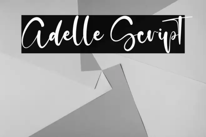 Adelle Script Font examples