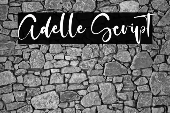 Adelle Script Font examples