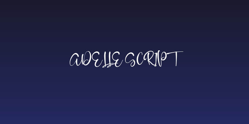 Adelle Script Social Header