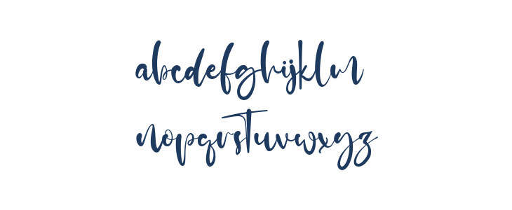Adelle Script Lowercase