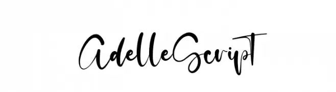 AdelleScript  font caratteri gratis