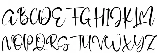 AdelleScript Schriftart Groß