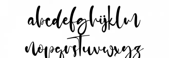 AdelleScript Шрифта строчной