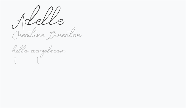 Adelle Business Card
