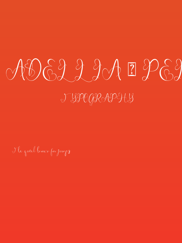 Adellia - Personal Use Poster