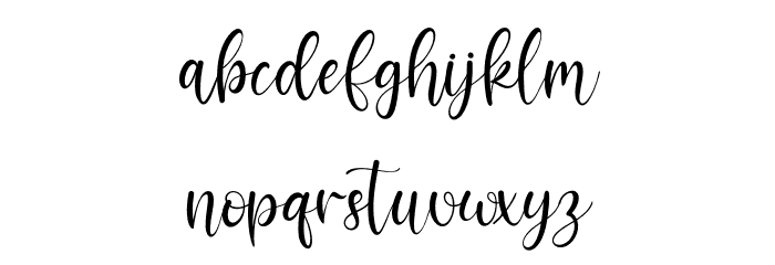 Adellicia Font LOWERCASE