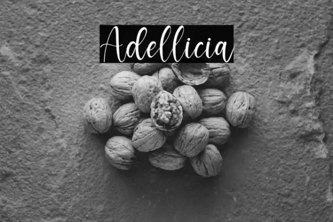 Adellicia Font examples