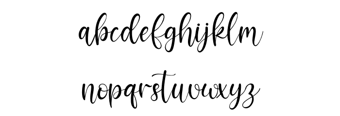Adellicia Font LOWERCASE