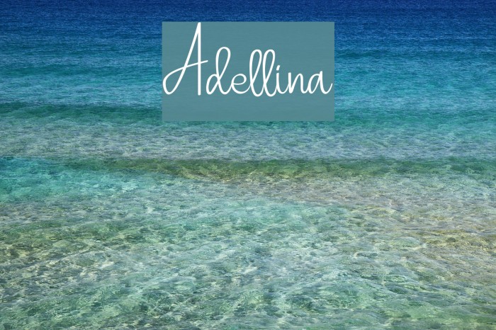 Adellina Font examples