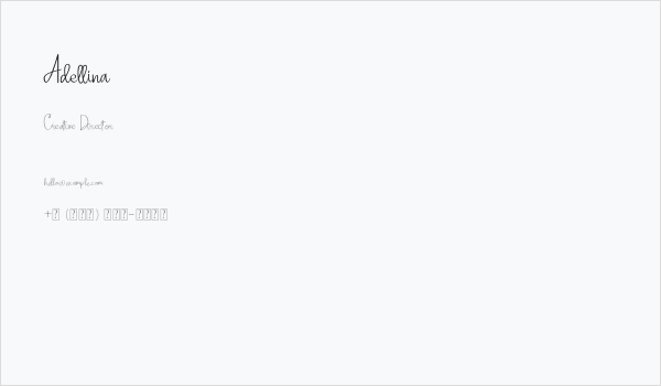 Adellina Business Card