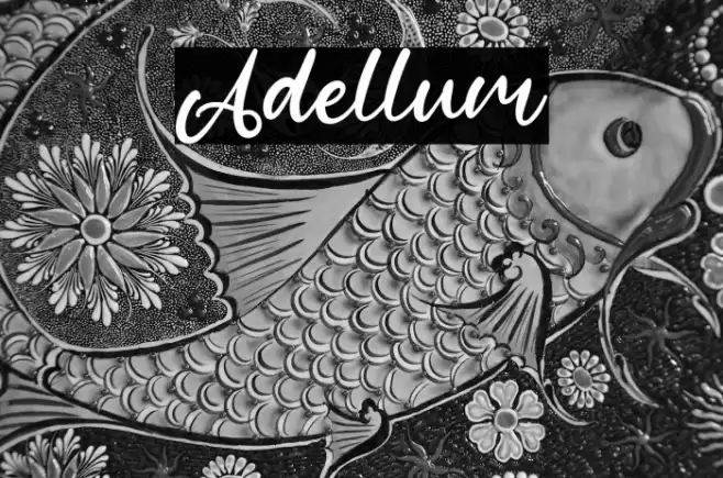 Adellum Font examples